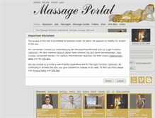 Tablet Screenshot of massageportal24.com